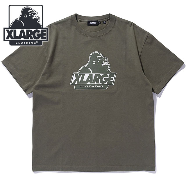 エクストララージ XLARGE オールドOG ショートスリーブTシャツ [101253011004 FW25] OLD OG S/S TEE メンズ 半袖 OLIVE【メール便配送】