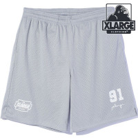 ȥ顼 XLARGE ǥȡ å奤硼 [101253031004 FW25] DISTORTION MESH EASY SHORTS  ܥȥॹ ûѥ ϡեѥ 㡼 GREY 谷Ź