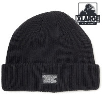 ȥ顼 XLARGE ޥå եӡˡ [101253051003 FW25] COOL MAX CUFF BEANIE 󥺡ǥ ˹ ˥åȥå BLACK ڥ᡼ 谷Ź