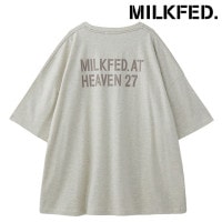 ミルクフェド MILKFED. ミルクフェド ATヘブン27 スーパービッグショートスリーブトップ [103253013001 FW25] MILKFED. AT HEAVEN27 SUPER BIG