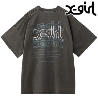 エックスガール X-girl オーバープリントミルズロゴ ショートスリーブビッグティードレス [105253041006 FW25] OVER PRINT MILLS LOGO S/S BIG TEE