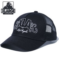 エクストララージ XLARGE XLA メッシュキャップ [101253051006 FW25] XLA MESH CAP メンズ・レディース 帽子 トラッカーキャップ BLACK 正規取扱店|XLA
