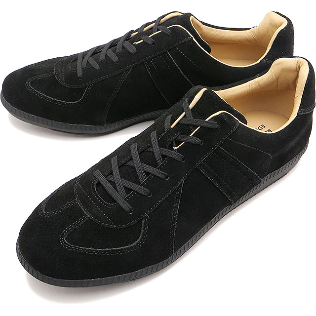 ジャーマントレーナー GERMAN TRAINER ミリタリーシューズ [42104 SS25] GERMAN TRAINER REPRODUCTED EDITION MODEL メンズ・レディース 靴 スニーカー 本革スウェード BLACK 正規取扱店