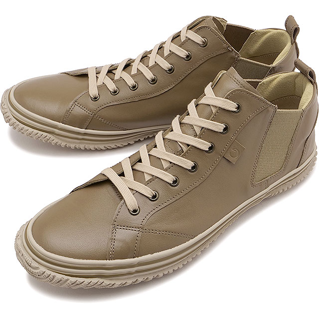 【先着で限定プレゼント！】【返品送料無料】スピングル SPINGLE スニーカー [SP442-221 FW25] SP-442 メンズ・レディース 日本製 カンガルーレザー サイドゴア Olive-Gray 正規取扱店