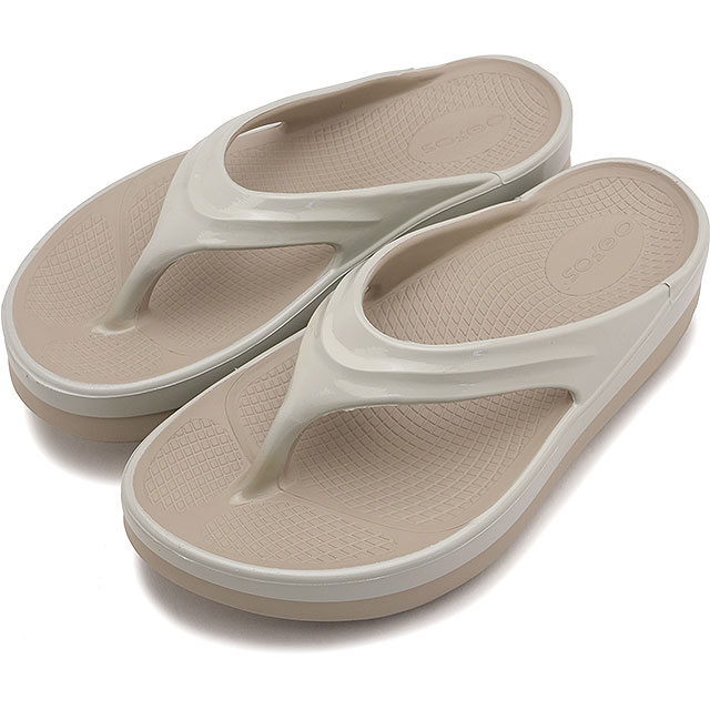 【6か月保証】 ウーフォス OOFOS リカバリーサンダル ウーメガ ルクス [2000810179252 FW25] OOmega Luxe レディース 靴 厚底 トングサンダル 疲労回復 アフタースポーツ Nomad/Fog 正規取扱店