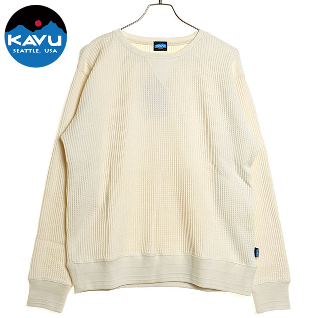 カブー KAVU マービンズクルー [19820127] Marvin's Crew メンズ トップス 長袖 クルーネック サーマルシャツ White 正規取扱店