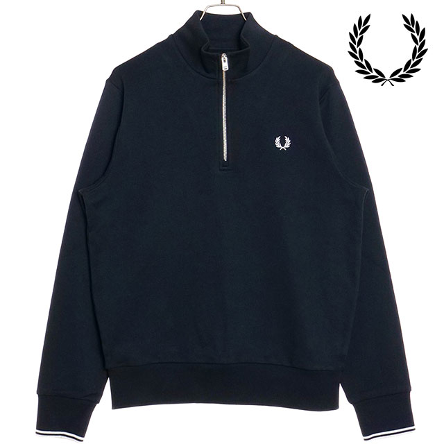 フレッドペリー　ハーフジップスウェットシャツ FRED PERRY フレッドペリー ハーフジップ スウェットシャツ