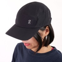 オン On ライトウェイトキャップ ユニセックス [2UF10330553 FW25] Lightweight Cap U メンズ・レディース 帽子 ランニングキャップ 吸汗速乾 Black 正規取扱