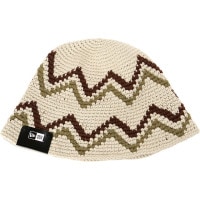 ニューエラ NEW ERA クロシェニット ニット バケットハット [14667695 FW25] CROCHET KNIT BUCKET レディース 帽子 ストーン/ウォルナット/ベージュ 【メール