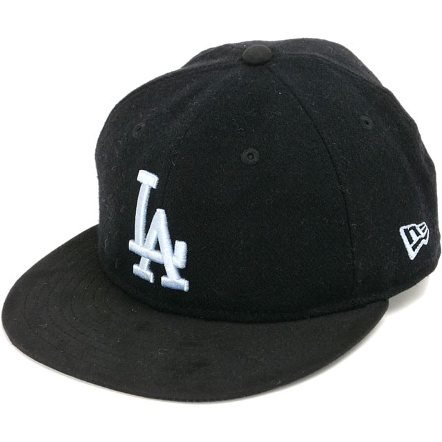 ニューエラ キャップ NEW ERA CAP 9FIFTY レトロクラウン メルトンスエード ロサンゼルス・ドジャース [14667633 FW25] RC 950LS MLTN SUEDE LOSDOD 帽子 ブラック/ブラック