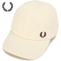 フレッドペリー FRED PERRY ピケ クラシックキャップ [HW6726-V84 FW25] PIQUE CLASSIC CAP メンズ・レディース 帽子 鹿の子 サイズ調整可能 ECRU/OX