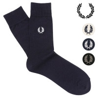 フレッドペリー FRED PERRY エンブロイダードソックス [F20006 FW25] EMBROIDERED SOCKS メンズ 靴下 クルーソックス ギフト 【メール便配送】 正規取扱店|FR