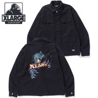 XLARGE フィッシングジャケット ブラック XLARGE OFFICIAL SITE（エクストララージ オフィシャルサイト）