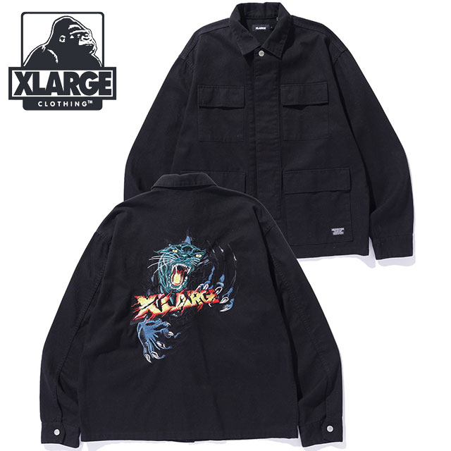 エクストララージ XLARGE ミリタリージャケット [101253021001 FW25] MILITARY JACKET メンズ アウター BLACK 正規取扱店