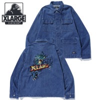 エクストララージ XLARGE ミリタリージャケット [101253021001 FW25] MILITARY JACKET メンズ アウター LtINDIGO 正規取扱店|XLARGE（エクストララ