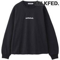 ミルクフェド MILKFED. クーパーロゴ ワイドロングスリーブTシャツ [103253011007 FW25] COOPER LOGO WIDE L/S TEE レディース トップス 長袖 定番 