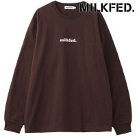 ミルクフェド MILKFED. クーパーロゴ ワイドロングスリーブTシャツ [103253011007 FW25] COOPER LOGO WIDE L/S TEE レディース トップス 長袖 定番 