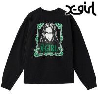 エックスガール X-girl オーナメントフェイス ロングスリーブTシャツ [105253011015 FW25] ORNAMENT FACE L/S TEE レディース xgirl トップス カット