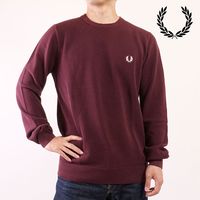 フレッドペリー FRED PERRY ピケステッチジャンパー [K1309-597 FW25] PIQUE STITCH JUMPER メンズ トップス セーター クルーネックニット OXBLOOD 