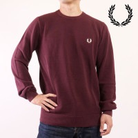 եåɥڥ꡼ FRED PERRY ԥƥåѡ [K1309-597 FW25] PIQUE STITCH JUMPER  ȥåץ  롼ͥå˥å OXBLOOD 谷Ź