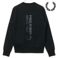 フレッドペリー FRED PERRY ボールドブランディング クルーネックスウェットシャツ [M1369-102 FW25] BOLD BRANDING CREWNECK SWEATSHIRT メンズ