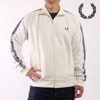 եåɥڥ꡼ FRED PERRY ȥ饹ȥơ ȥå㥱å [J5557-729 FW25] CONTRAST TAPE TRACK JACKET   ȥåȥå ֥륾 㡼 ECRU/NAVY 谷Ź