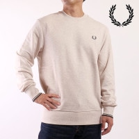 フレッドペリー FRED PERRY クルーネック スウェットシャツ [M7535-W50 FW25] CREW NECK SWEATSHIRT メンズ トップス トレーナー 長袖 PORRIDGEM