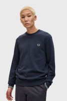 フレッドペリー FRED PERRY クルーネック スウェットシャツ [M7535-Z47 FW25] CREW NECK SWEATSHIRT メンズ トップス トレーナー 長袖 DARKAIRFO
