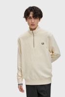 フレッドペリー FRED PERRY ハーフジップ スウェットシャツ [M3574-Z46 FW25] HALF ZIP SWEATSHIRT メンズ トップス トレーナー プルオーバー ECRU/C