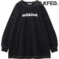 ミルクフェド MILKFED. クーパーロゴ スーパービッグ ロングスリーブトップ [103253013004 FW25] COOPER LOGO SUPER BIG L/S TOP レディース トッ