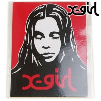 エックスガール X-girl エックスガールフェイスステッカー [105253054026 FW25] X-girl FACE STICKER メンズ・レディース ロゴステッカー シール 車 自転車 