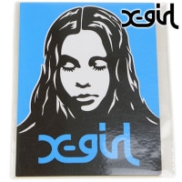 エックスガール X-girl エックスガールフェイスステッカー [105253054026 FW25] X-girl FACE STICKER メンズ・レディース ロゴステッカー シール 車 自転車 