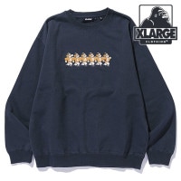 エクストララージ XLARGE フットボール クルーネックスウェットシャツ [101253012006 FW25] FOOTBALL CREWNECK SWEATSHIRT メンズ トップス プルオー