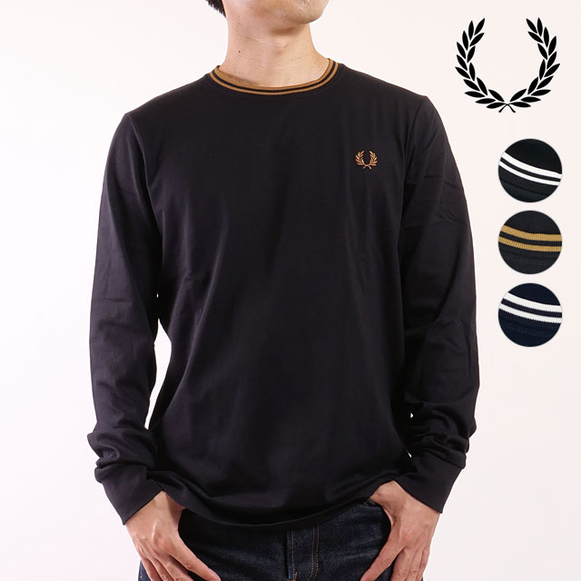 フレッドペリー FRED PERRY ロングスリーブ ツインティップドTシャツ [M9602] LS TWIN TIPPED T-SHIRT メンズ トップス カットソー 長袖 当店激オシ 正規取扱店