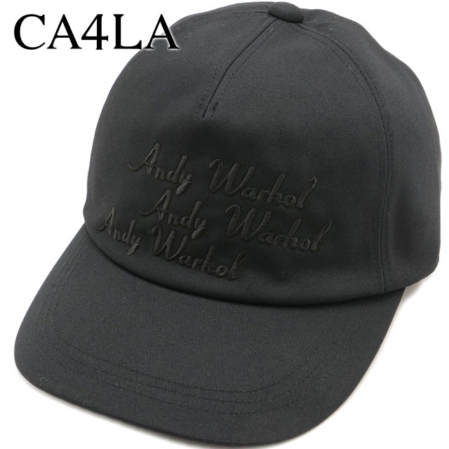 カシラ CA4LA コラボキャップ アンディ・ウォーホル [CAW00606 FW25] ANDY WARHOL ART CAP メンズ・レディース 帽子 フリーサイズ BLACK3 正規取扱店