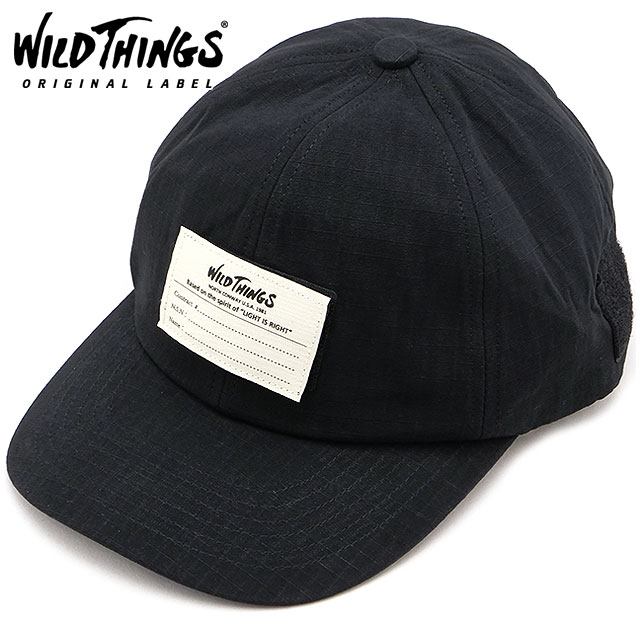 ワイルドシングス WILD THINGS ミリタリーキャップ [WT25171SL FW25] MILITARY CAP メンズ・レディース 帽子 フリーサイズ BLACK 正規取扱店