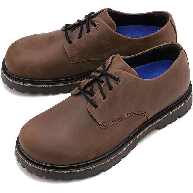 ビルケンシュトック BIRKENSTOCK レザーシューズ ハイウッド レース ロー [1028201/1028093] HIGHWOOD LACE LOW メンズ・レディース コンフォートシューズ プレーントゥ HABANA | NATURAL-LEATHER-OILED 正規取扱店