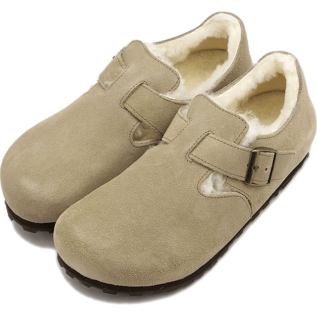 ビルケンシュトック BIRKENSTOCK レザーシューズ ロンドン シアリング [1028470] LONDON SHEARLING レディース ドイツ製 コンフォートシューズ TAUPE | SUEDE-LEATHER 正規取扱店