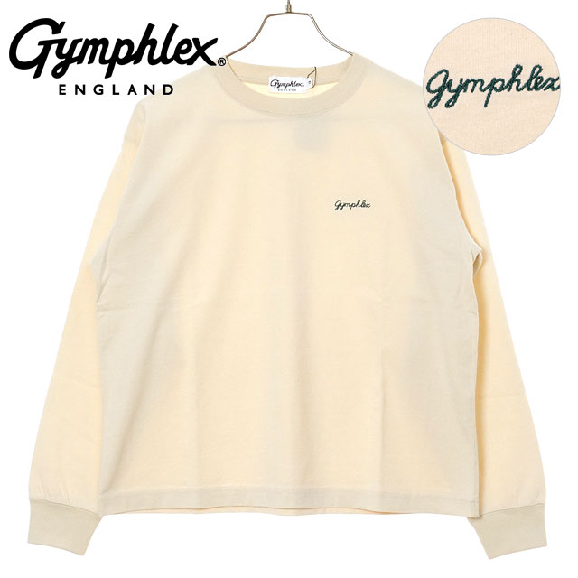 ジムフレックス Gymphlex クルーネック プルオーバー [#GY-C0486 HKT FW25] CREW NECK P.O. レディース トップス 長袖 ゆったり ECRU(GREEN) 正規取扱店