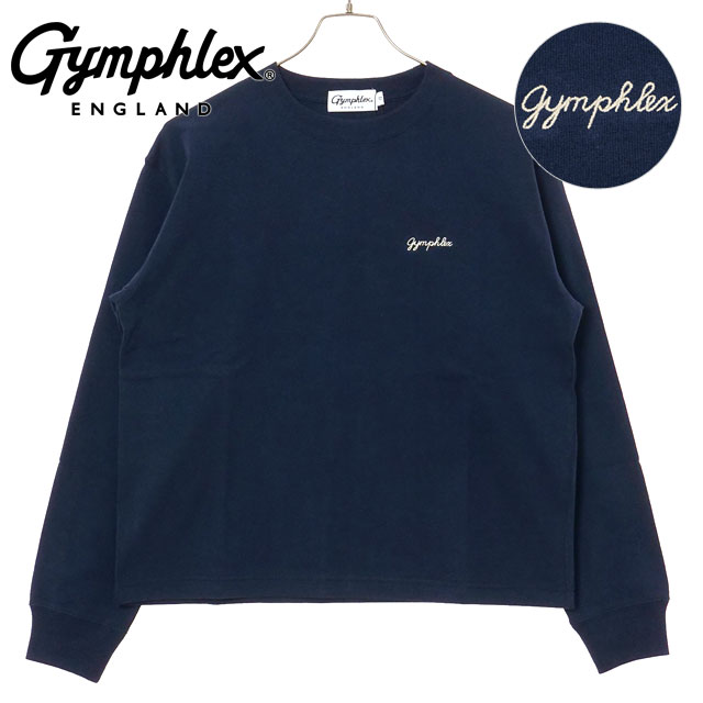 ジムフレックス Gymphlex クルーネック プルオーバー [#GY-C0486 HKT FW25] CREW NECK P.O. レディース トップス 長袖 ゆったり DK.NAVY(CREAM) 正規取扱店