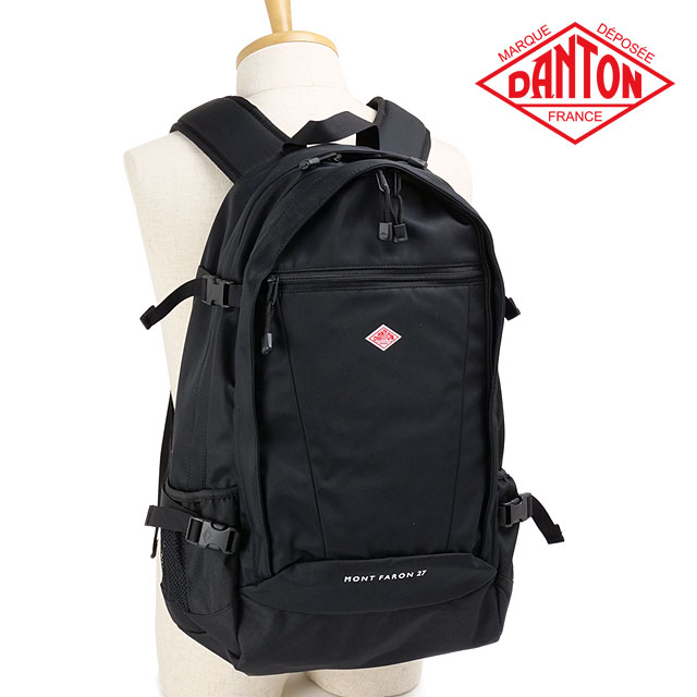 ダントン DANTON ポリエステルツイルバックパック モンファロン [MONT FARON 27 FW25] 27L POLYESTER TWILL BACKPACK メンズ・レディース 鞄 リュック デイパック BLACK(WHITE) 正規取扱店