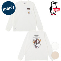チャムス CHUMS ホットチョコレートポケットブラッシュドロングスリーブTシャツ [CH01-2659 FW25] M Hot Chocolate Pocket Brushed L/S T-Shir