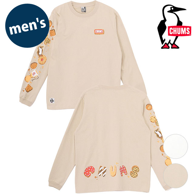 【SALE】チャムス CHUMS ブービークッキーズブラッシュドロングスリーブTシャツ [CH01-2661 FW25] M Booby Cookies Brushed L/S T-Shirt メンズ トップス カットソー 長袖 USAコットン 【メール便配送】 正規取扱店【ts】