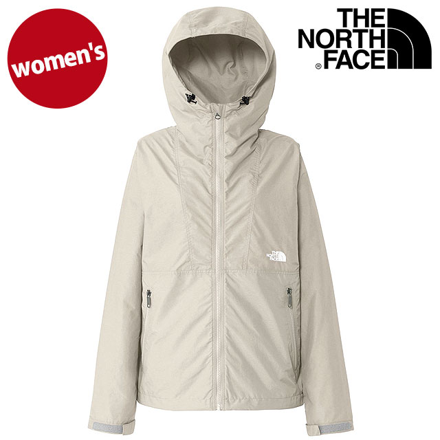 ザ・ノース・フェイス THE NORTH FACE コンパクトジャケット [NPW72530-FI FW25] Compact Jacket レディース TNF アウトドア ライトアウター ナイロンジャケット 撥水 フォッシルアイボリー 正規取扱店