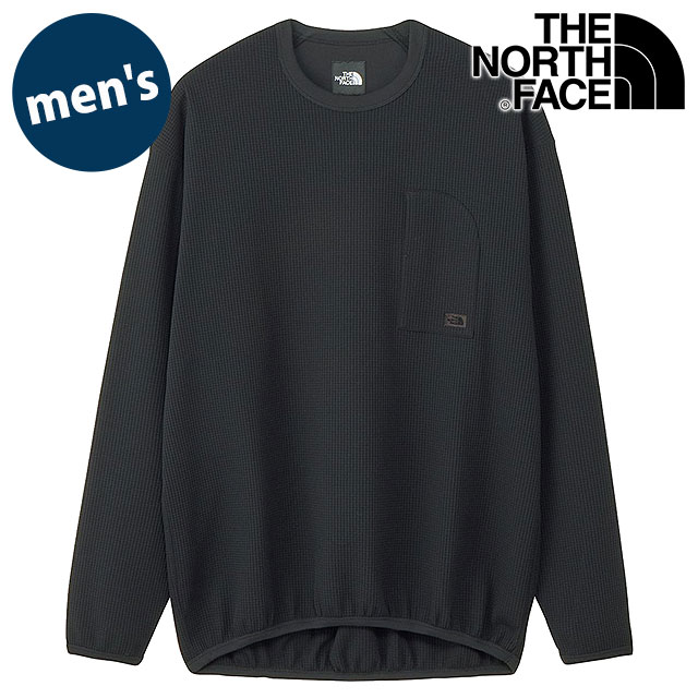 ザ・ノース・フェイス THE NORTH FACE エンライドワッフルクルー [NT62560-K FW25] Enride Waffle Crew メンズ TNF アウトドア トップス カットソー 長袖Tシャツ ブラック 正規取扱店 ザ・ノース・フェイス THE NORTH FACE エンライドワッフルクルー