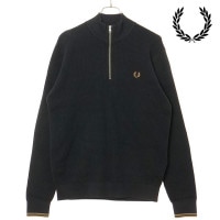 フレッドペリー FRED PERRY メンズ ワッフルステッチ ハーフジップジャンパー [K8557-102] フレッド・ペリー FREDPERRY WAFFLE STITCH HALF ZIP JU