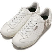 【返品送料無料】パトリック PATRICK スニーカー マラソン・ミ [507500 FW25] MARATHON-MI レディース 日本製 靴 シューズ ヘビ柄 ゴートレザー WHT ホワイト 正規