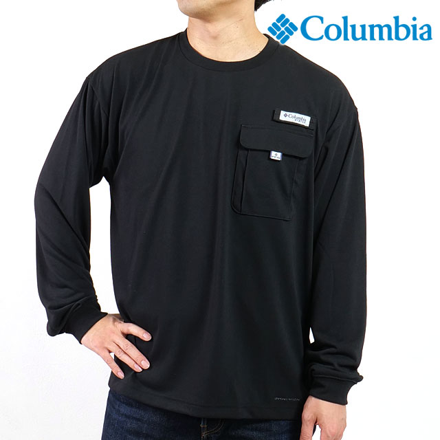 コロンビア Columbia バーンノベルロングスリーブクルー [PM0505-010 FW25] Burn Novel Long Sleeve Crew メンズ トップス カットソー 長袖Tシャツ 速乾 アウトドア Black 【メール便配送】 正規取扱店