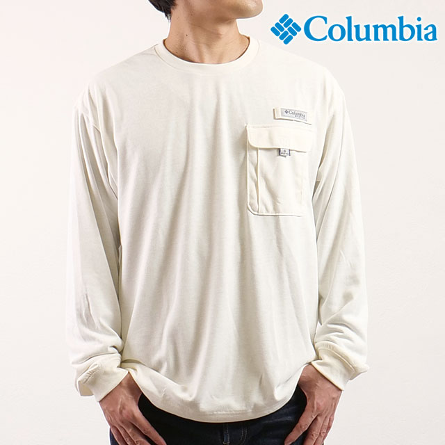 コロンビア Columbia バーンノベルロングスリーブクルー [PM0505-125 FW25] Burn Novel Long Sleeve Crew メンズ トップス カットソー 長袖Tシャツ 速乾 アウトドア Sea-Salt 【メール便配送】 正規取扱店