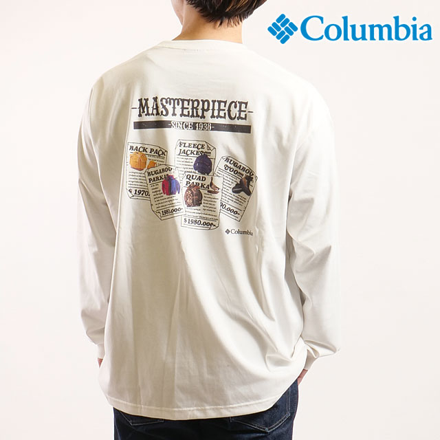 コロンビア Columbia フォートモーニンググラフィックロングスリーブティー [PM0578-125 FW25] Fortmorning Graphic L/S Tee メンズ トップス カットソー 長袖Tシャツ 速乾 アウトドア Sea-Salt 【メール便配送】 正規取扱店